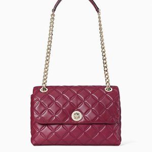 Kate Spade NEW Large Natalia Quilted Leather Flap Shoulder Bag w/Tags